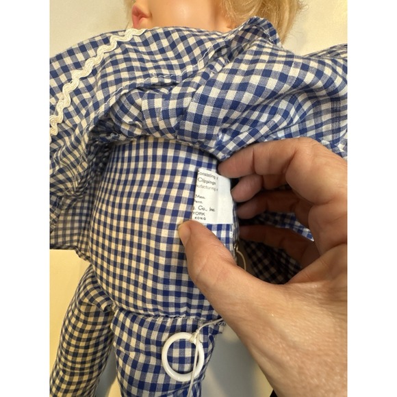 Eegee Talking Doll 18" Cloth Body Sleep Eyes Vintage '74 Pull String Works R1.2 - Picture 10 of 10